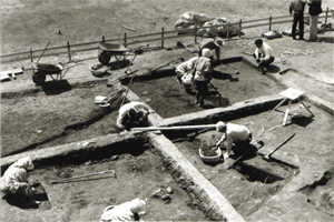 昭和52年当時の発掘風景